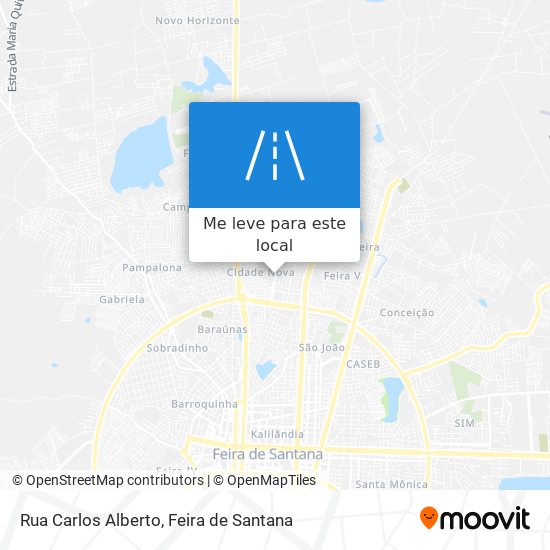 Rua Carlos Alberto mapa