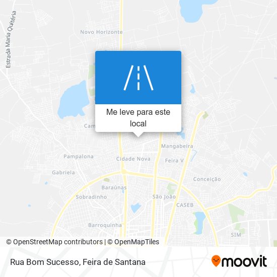 Rua Bom Sucesso mapa