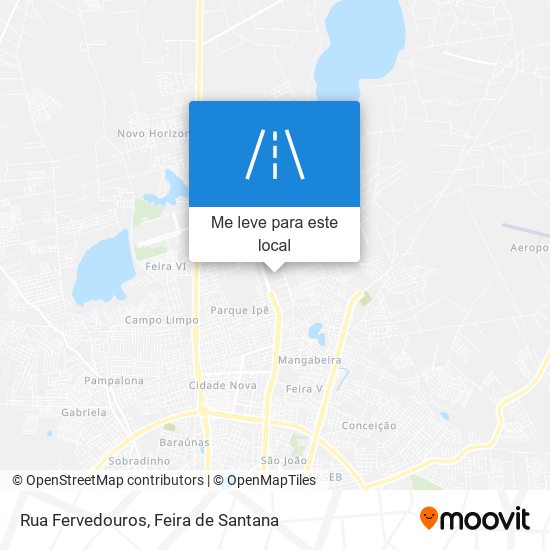 Rua Fervedouros mapa