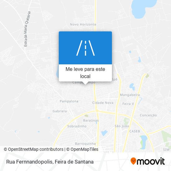 Rua Fernnandopolis mapa