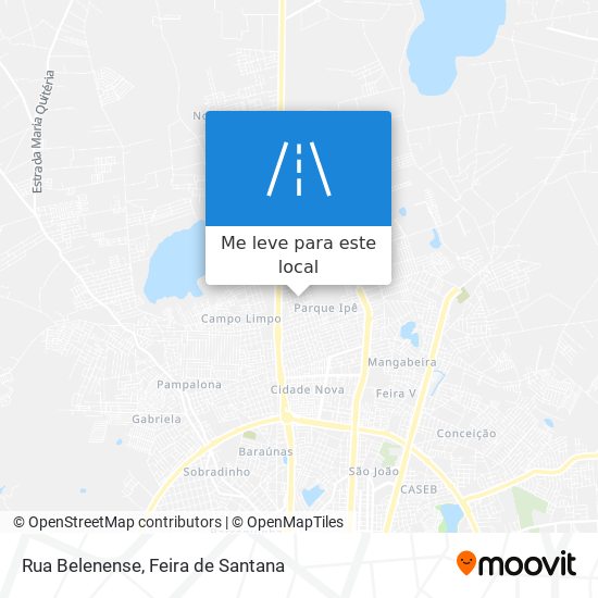 Rua Belenense mapa