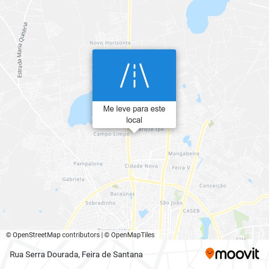 Rua Serra Dourada mapa