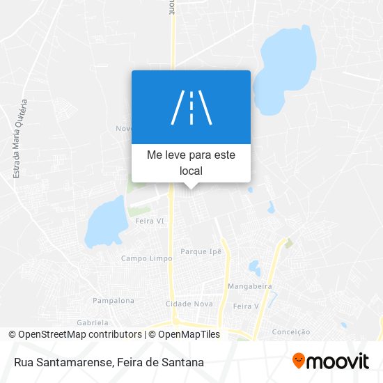 Rua Santamarense mapa