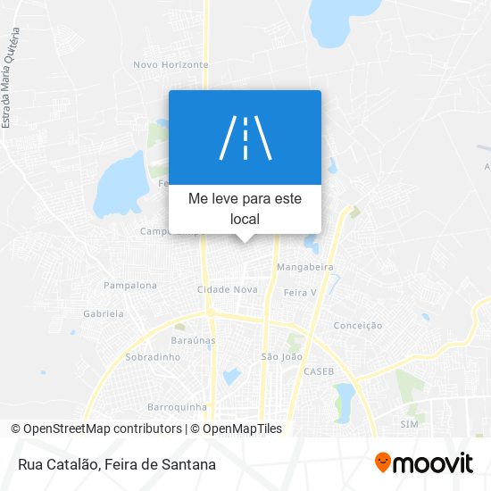 Rua Catalão mapa