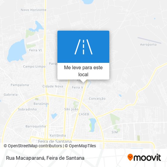 Rua Macaparaná mapa