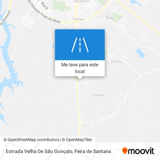 Estrada Velha De São Gonçalo mapa