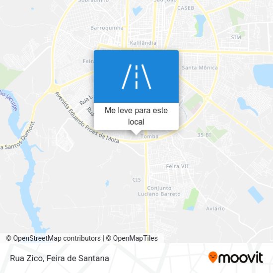 Rua Zico mapa