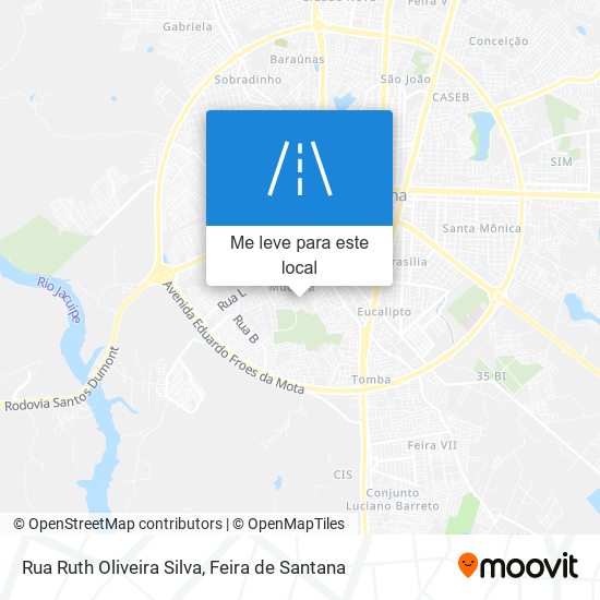 Rua Ruth Oliveira Silva mapa