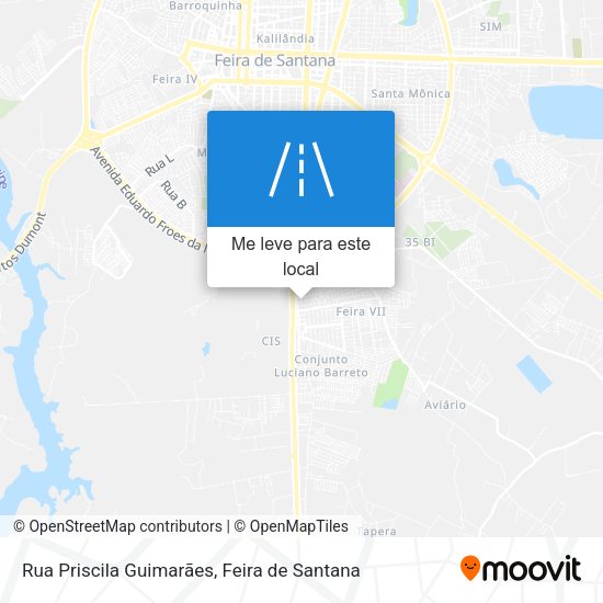 Rua Priscila Guimarães mapa