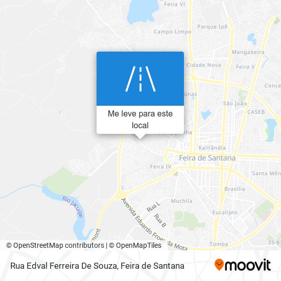 Rua Edval Ferreira De Souza mapa