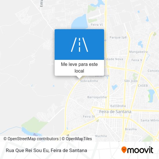 Rua Que Rei Sou Eu mapa