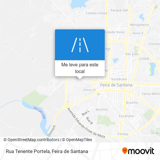 Rua Tenente Portela mapa