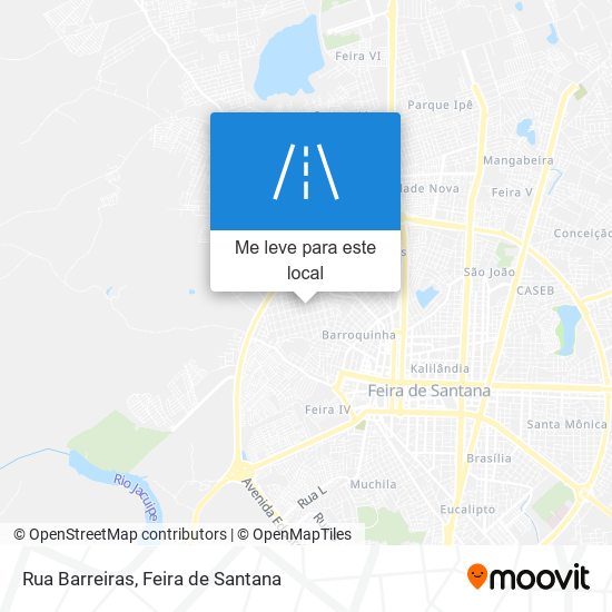 Rua Barreiras mapa