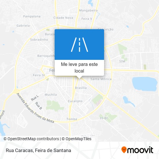 Rua Caracas mapa