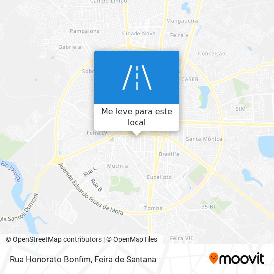 Rua Honorato Bonfim mapa