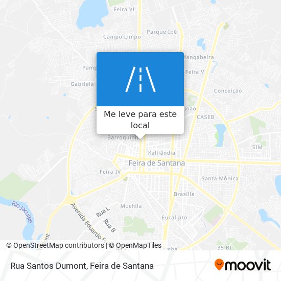 Rua Santos Dumont mapa