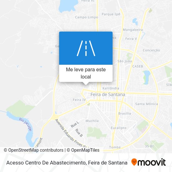 Acesso Centro De Abastecimento mapa