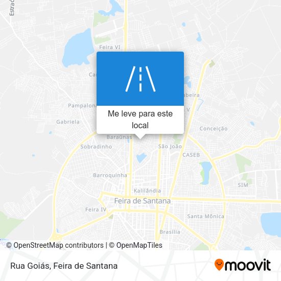 Rua Goiás mapa