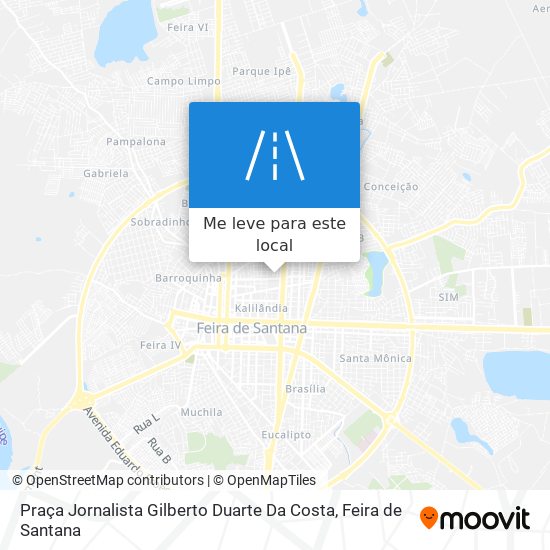 Praça Jornalista Gilberto Duarte Da Costa mapa