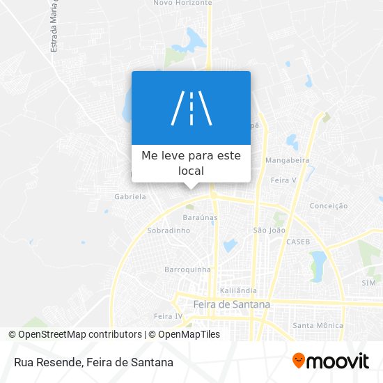 Rua Resende mapa