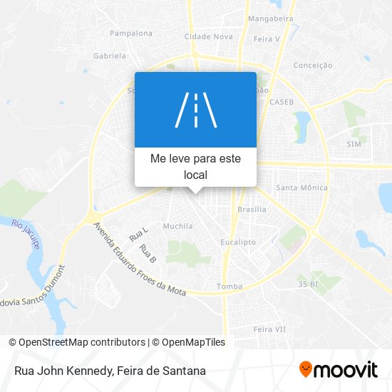 Rua John Kennedy mapa