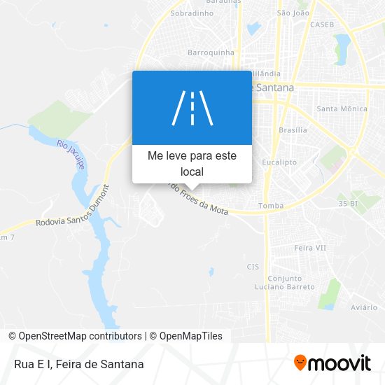 Rua E I mapa