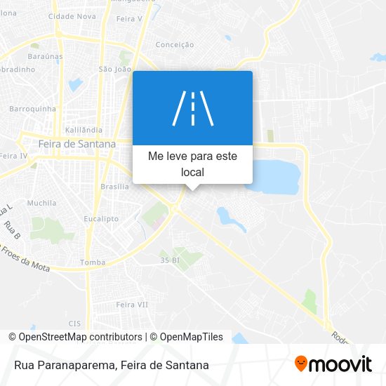 Rua Paranaparema mapa