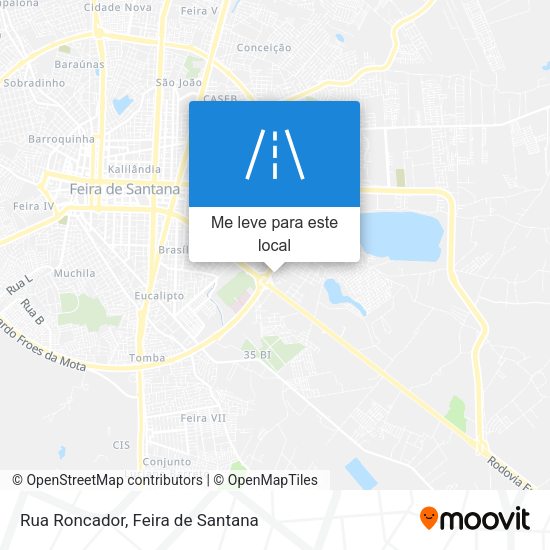 Rua Roncador mapa