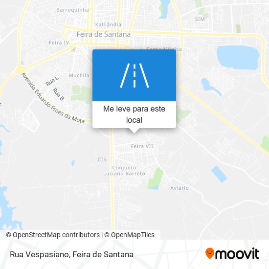 Rua Vespasiano mapa