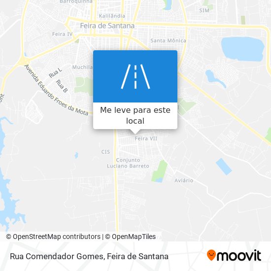 Rua Comendador Gomes mapa