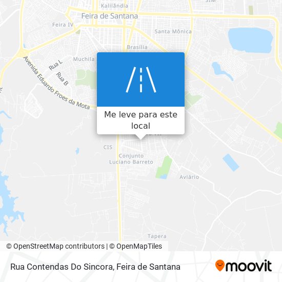 Rua Contendas Do Sincora mapa