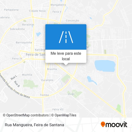 Rua Mangueira mapa