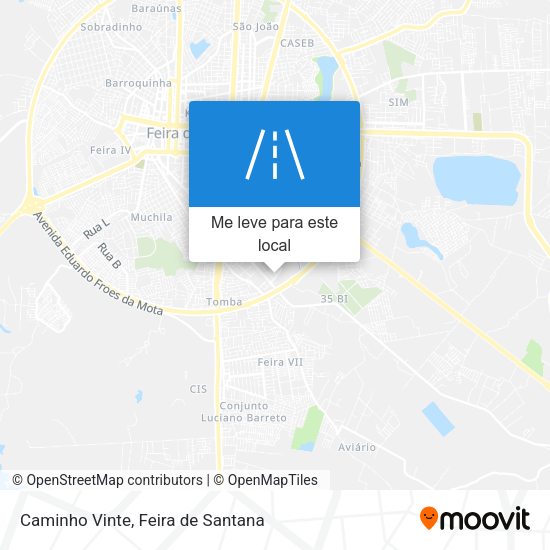 Caminho Vinte mapa