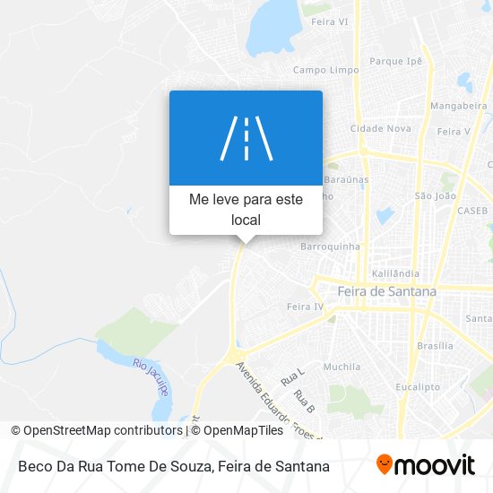 Beco Da Rua Tome De Souza mapa