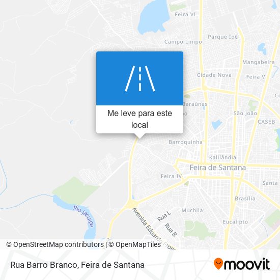 Rua Barro Branco mapa