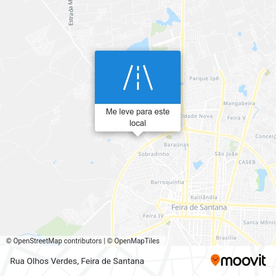 Rua Olhos Verdes mapa