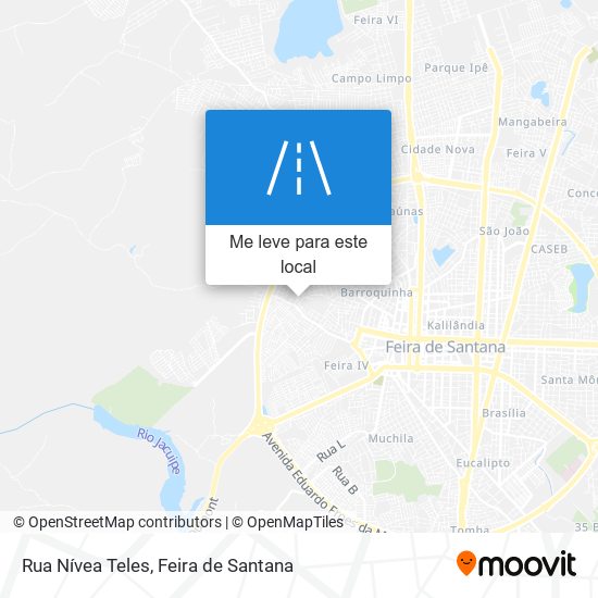 Rua Nívea Teles mapa