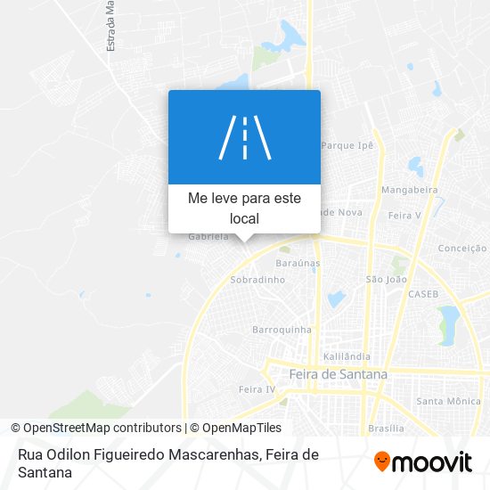 Rua Odilon Figueiredo Mascarenhas mapa