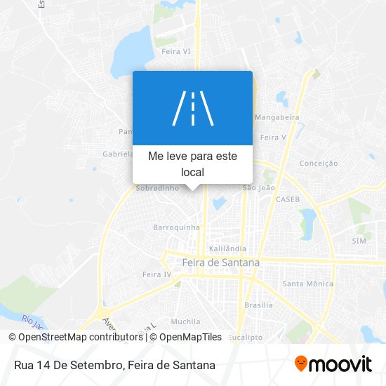 Rua 14 De Setembro mapa