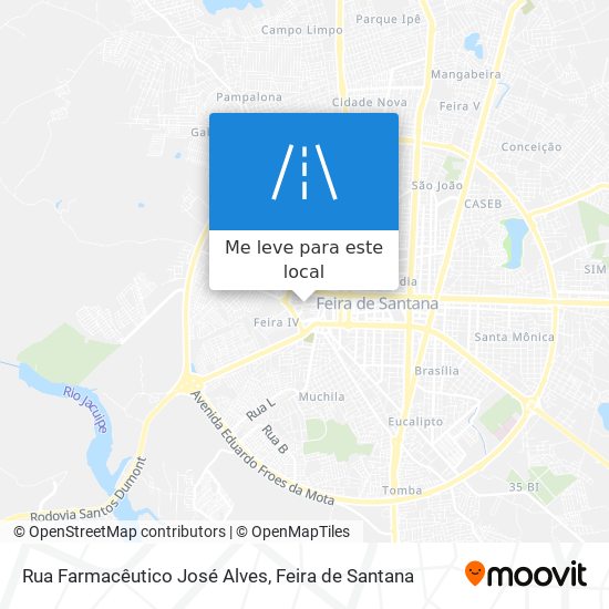 Rua Farmacêutico José Alves mapa