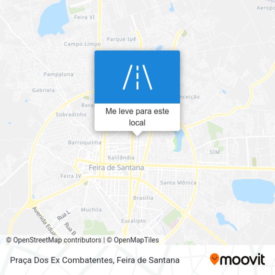 Praça Dos Ex Combatentes mapa