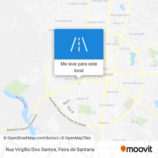 Rua Virgílio Dos Santos mapa