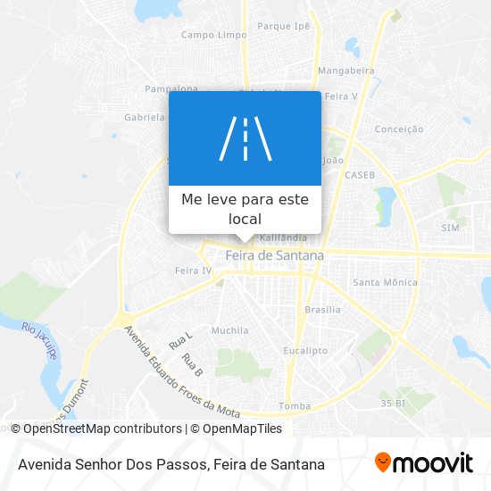 Avenida Senhor Dos Passos mapa