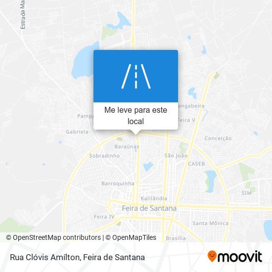 Rua Clóvis Amílton mapa