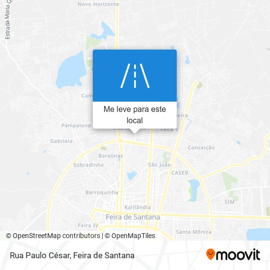 Rua Paulo César mapa