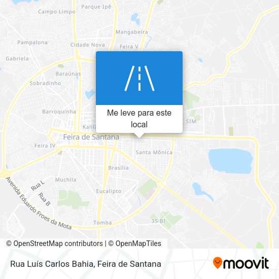 Rua Luís Carlos Bahia mapa