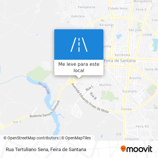 Rua Tertuliano Sena mapa