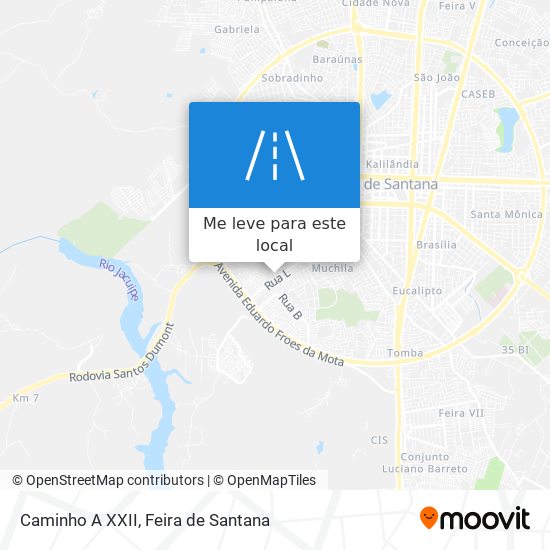 Caminho A XXII mapa