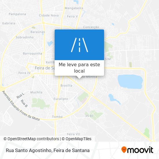 Rua Santo Agostinho mapa