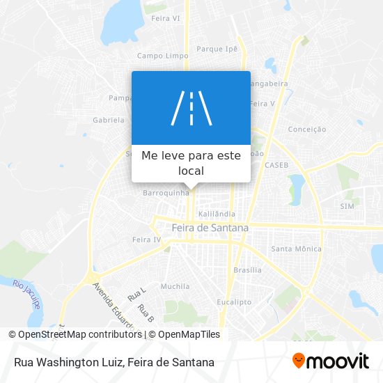 Rua Washington Luiz mapa